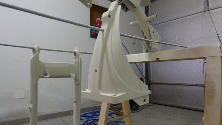 Rahmenteile nach der Grundierung